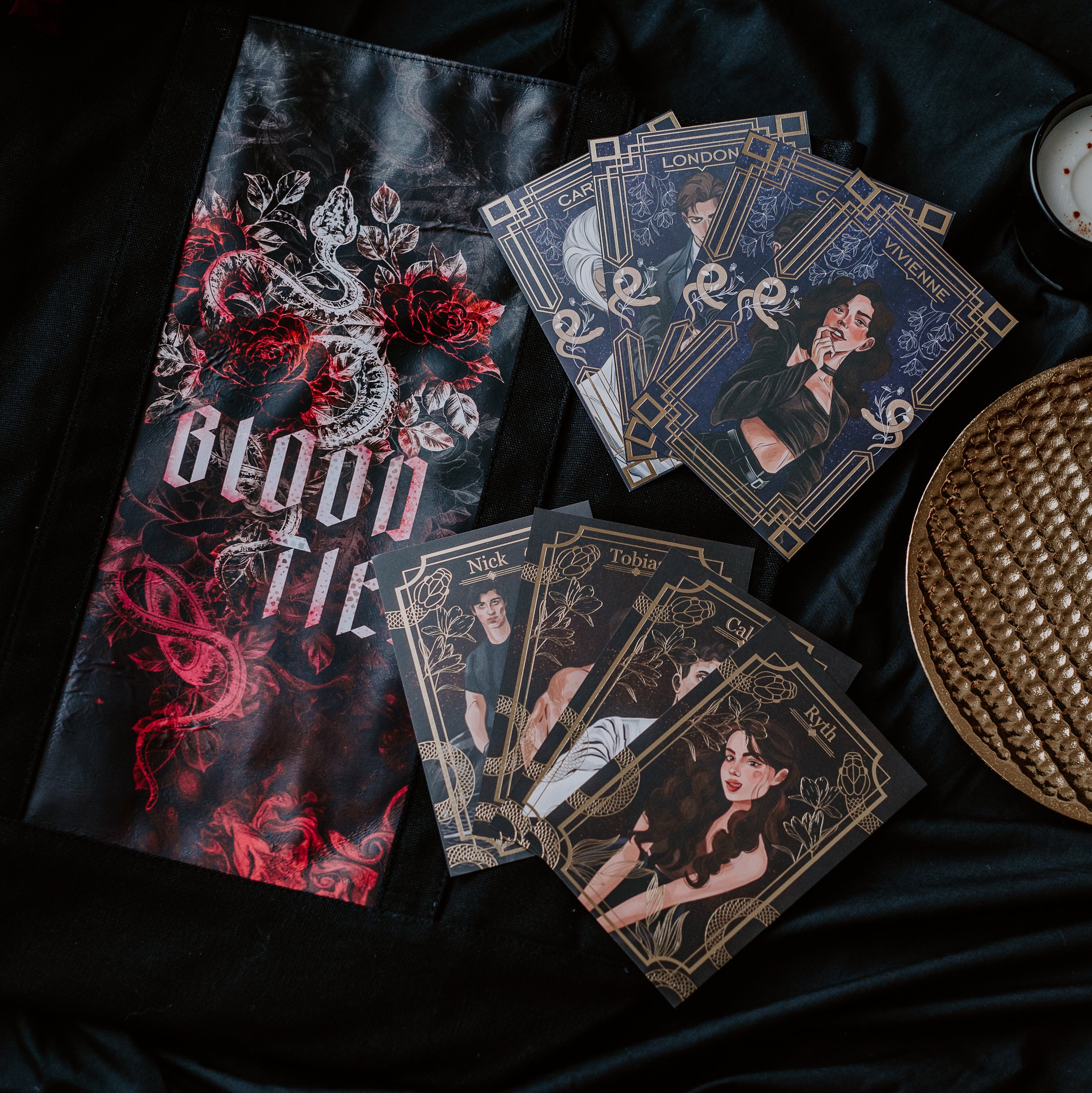 Blood Ties Heavy Duty Canvas Bag PLUS Foiled Character Cards & Sticker